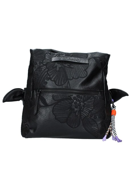 BORSA A  MANO CON PORTACHIAVI A STRINGHE DONNA NERO