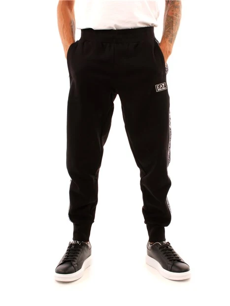 PANTALONE JOGGER CON NASTRO LOGO UOMO NERO