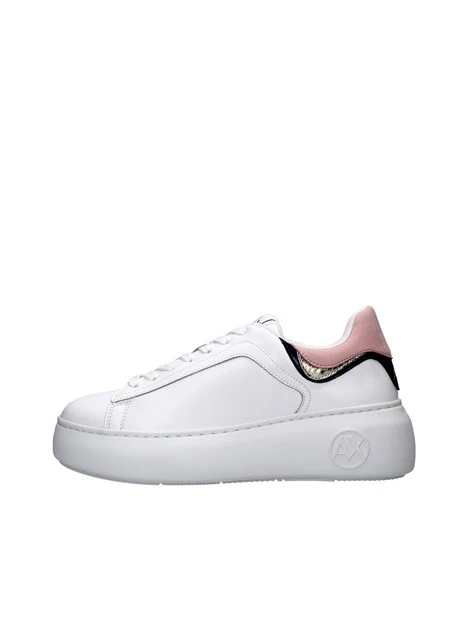 SNEAKERS CON INSERTI LOGATI DONNA BIANCO