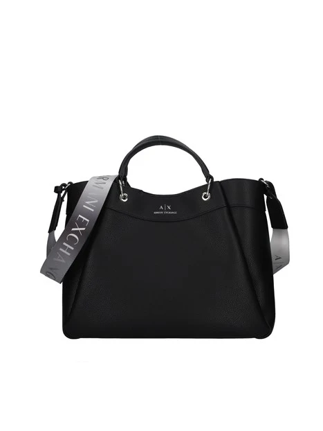 BORSA A MANO GRANDE CON TRACOLLA SFUMATA DONNA NERO