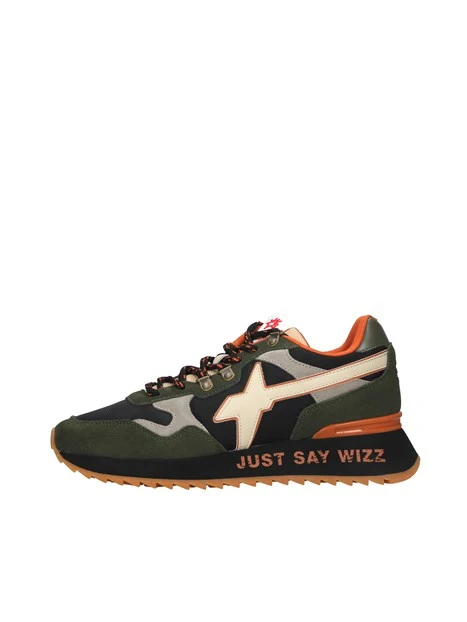 SNEAKER YAK-M CON LOGO LATERALE UOMO NERO E VERDE