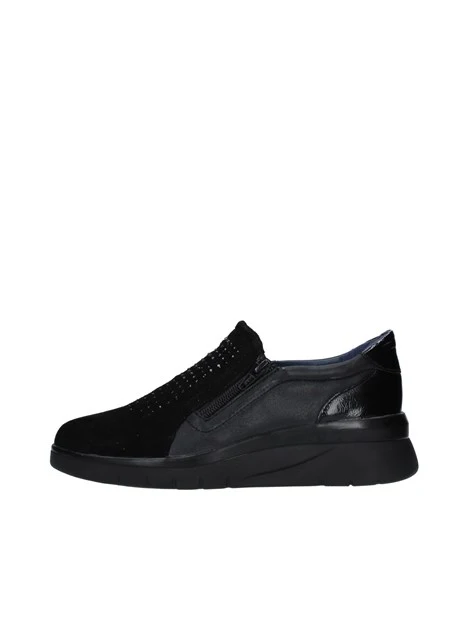 SNAKERS SLIP ON CON BRILLANTINI DONNA NERO