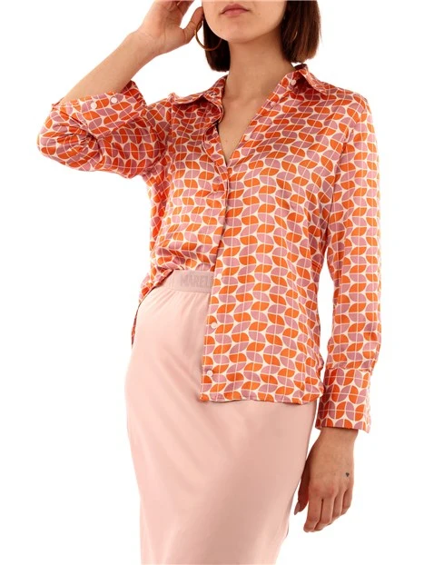 CAMICIA A FANTASIA DONNA ARANCIONE