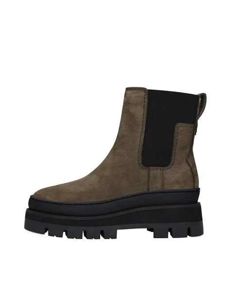 STIVALETTI CHELSEA ORIANNA2 IN PELLE DONNA VERDE