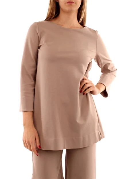 BLUSA CON MANICHE A 3/4 DONNA BEIGE