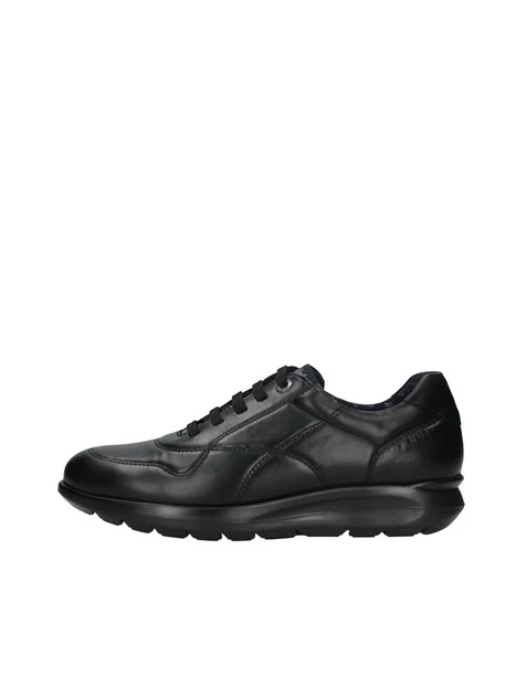 SNEAKERS CON IMPUNTURE ONDULATE UOMO NERO