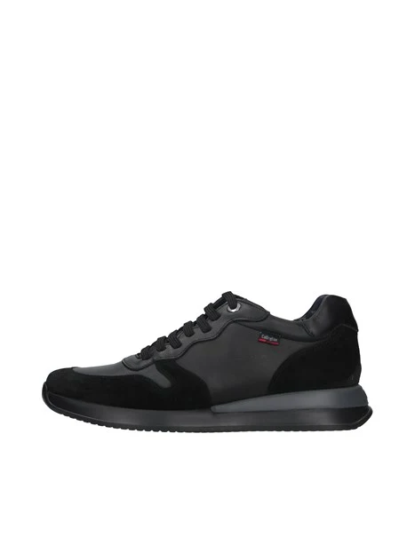 SNEAKERS CON INSERTI IN CAMOSCIO UOMO NERO