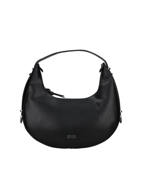 BORSA A SPALLA CON BORCHIE SU MANICO DONNA NERO