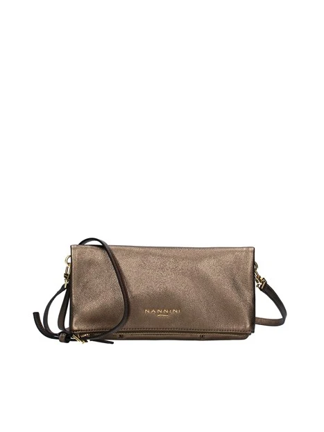 BORSA A TRACOLLA KEIRA IN PELLE DONNA BRONZO