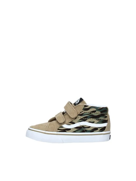 SNEAKERS SK8-MID CON DOPPIO STRAPPO BAMBINO BEIGE