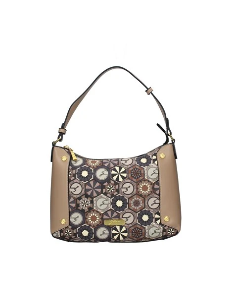 BORSA A SPALLA TEODOSIA CON TRACOLLA DONNA BEIGE