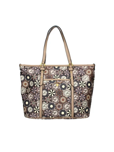 BORSA A SPALLA TEODOSIA SHOPPING CON TRACOLLA DONNA BEIGE