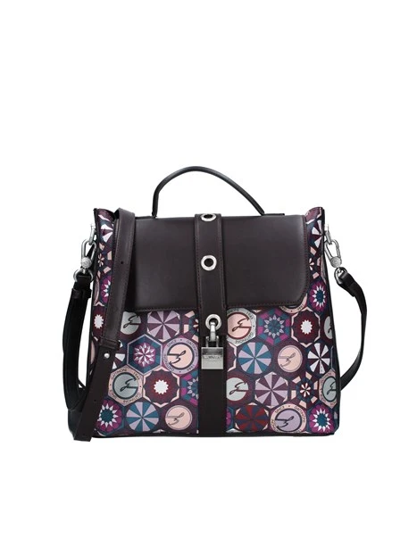 ZAINO TEODOSIA EYELETS IN ECOPELLE DONNA VIOLA