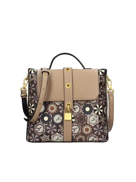 ZAINO TEODOSIA EYELETS IN ECOPELLE DONNA BEIGE