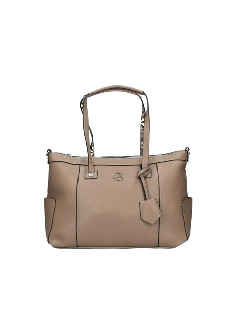 BORSA SHOPPING DENISE CON TASCHE ESTERNE DONNA BEIGE