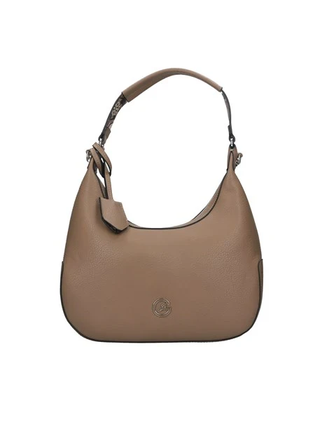 BORSA A SPALLA DENISE SOFT CON TRACOLLA DONNA BEIGE SCURO