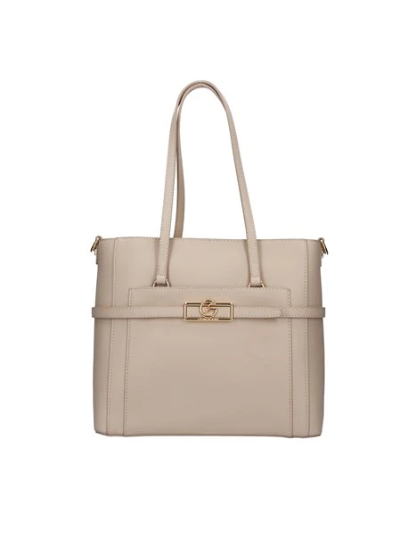 BORSA A SPALLA LADY SHOPPING IN ECOPELLE DONNA BEIGE