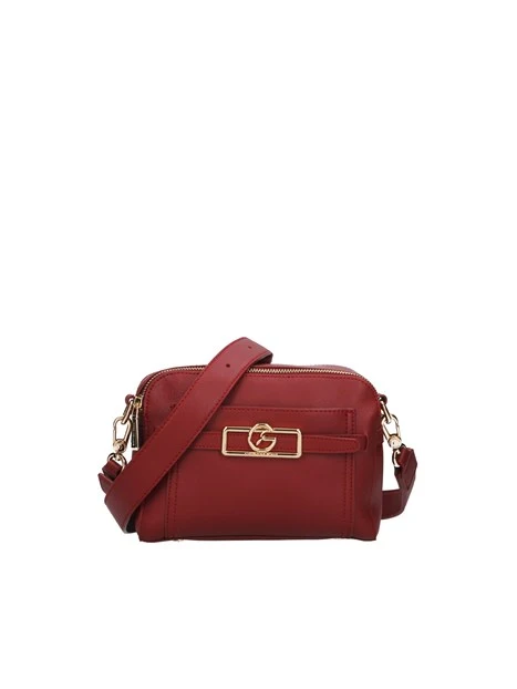 BORSA A TRACOLLA LADY SQUARED IN ECOPELLE DONNA BORDEAUX
