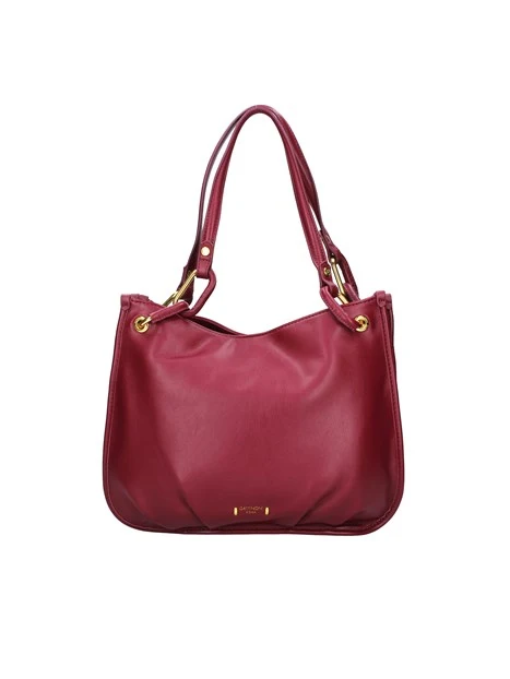 BORSA A SPALLA COVERAGE CON LOGO DONNA BORDEAUX