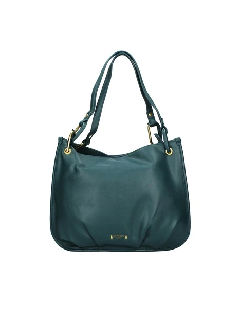 BORSA A SPALLA COVERAGE CON LOGO DONNA VERDE