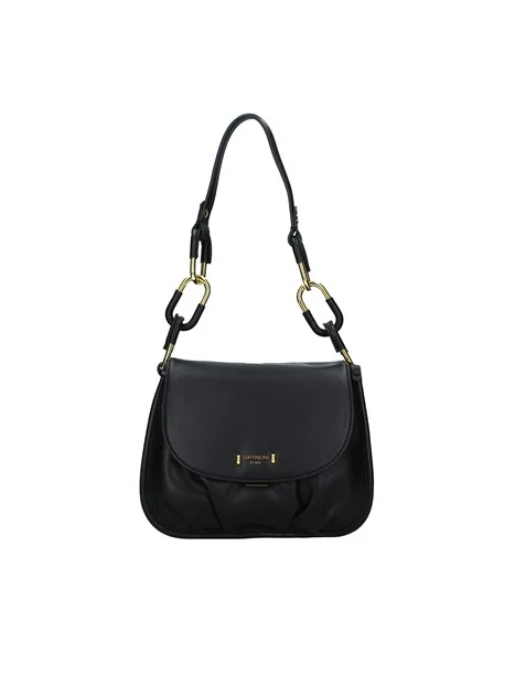 BORSA A SPALLA  COVERAGE CON TRE SCOMPARTI DONNA NERO