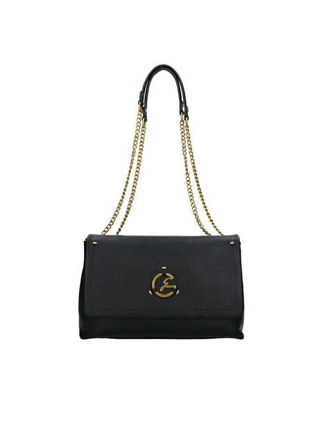 BORSA A SPALLA IMPACT FLAP CON LOGO DONNA NERO