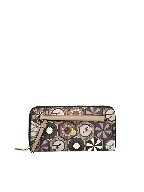 PORTAFOGLIO TEODOSIA DAILY L CON TASCA ESTERNA DONNA BEIGE