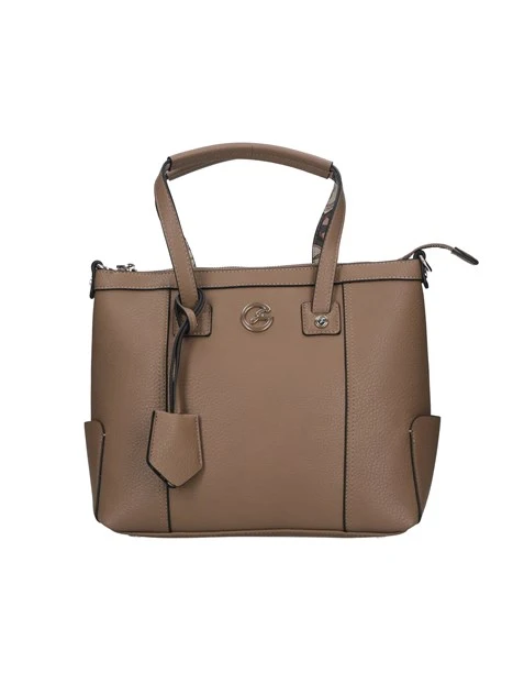 BORSA A SPALLA DENISE CON TRACOLLA DONNA BEIGE SCURO