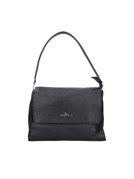 BORSA A SPALLA CON MANICO AMPIO DONNA NERO
