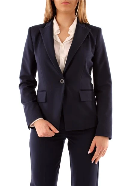 GIACCA BLAZER MONOPETTO DONNA BLU NOTTE