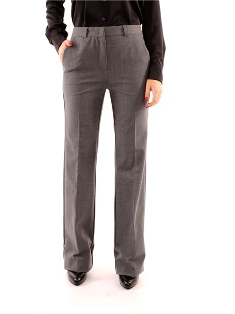 PANTALONI CHINO IN MISTO LANA DONNA GRIGIO