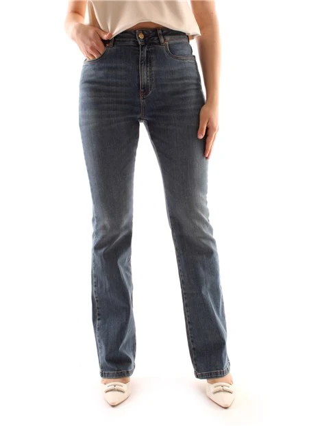 JEANS REGULAR IN DENIM IN COTONE DONNA BLU