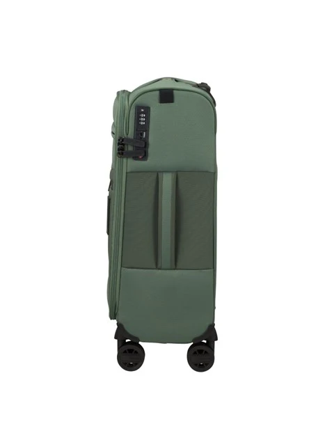 Valigia Rigida Unik Revolution Cabina 55x40x20cm ABS Riciclato Espandibile TSA Verde Bottiglia