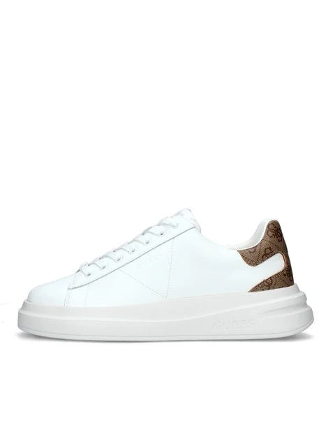 SNEAKERS PLATFORM CON LOGHI ELBA CARRYOVER UOMO BIANCO BEIGE