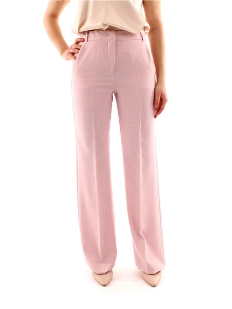 PANTALONI PALAZZO IN STUOIA DONNA ROSA