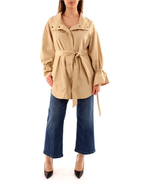 TRENCH ANTIGOCCIA CON CINTURA DONNA BEIGE