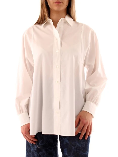 CAMICIA IN PURO COTONE DONNA BIANCO