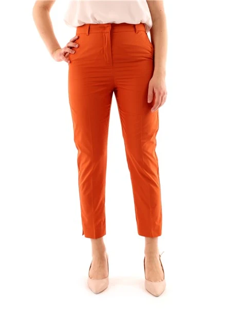 PANTALONI CROPPED CHINO DONNA ARANCIO