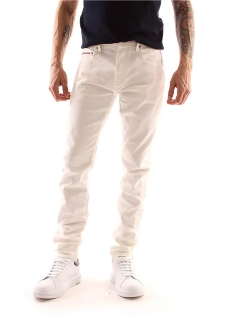 JEANS SLIM FIT UOMO BIANCO