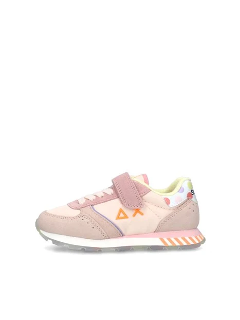 SNEAKERS BASSE ALLY CANDY CANE CON DOPPIA CHIUSURA BAMBINA BEIGE