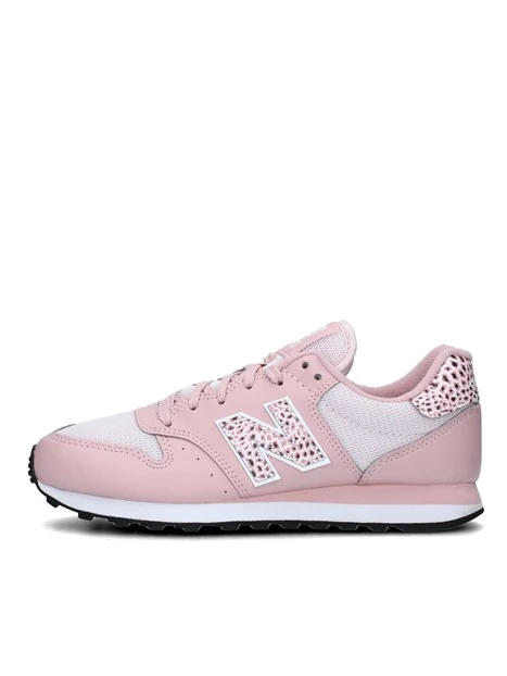 SNEAKERS BASSE 500 CON LOGO TRAMA ANIMALIER DONNA ROSA