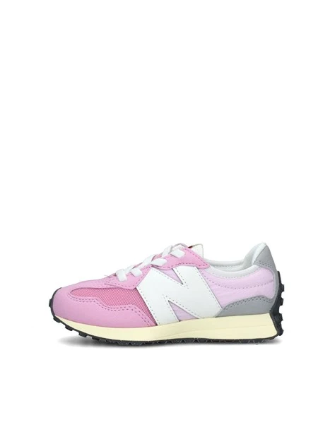 SNEAKERS BASSE 327 CON LOGO BIANCO BAMBINA ROSA