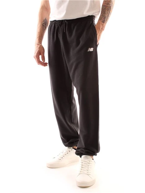 PANTALONI JOGGERS MISTO COTONE UOMO NERO