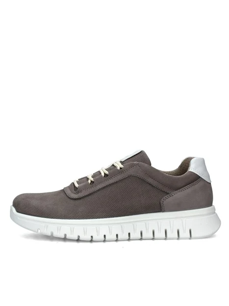 SNEAKERS PLATFORM CON SUOLA A ONDE UOMO GRIGIO