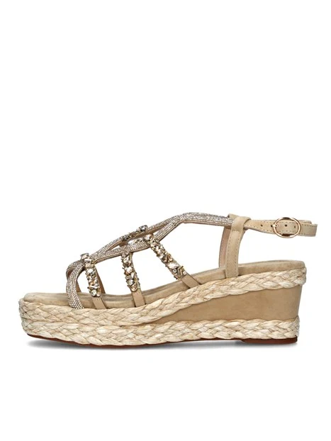 Sandali con zeppa e strass store