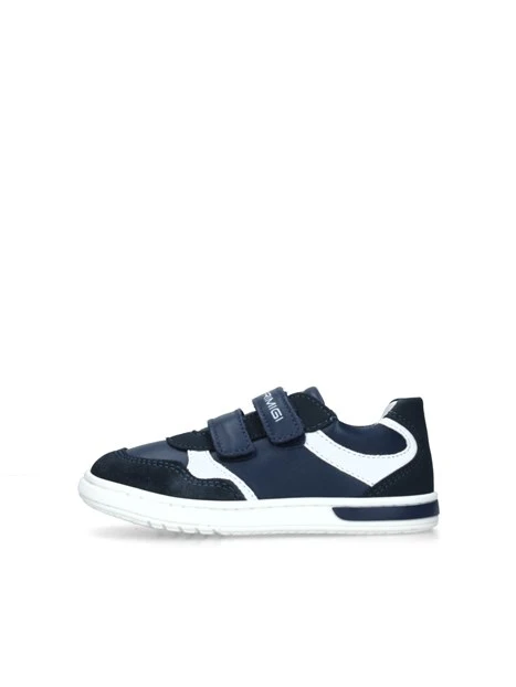 SNEAKERS BASSE DUDE CON STRAPPO LOGATO BAMBINO BLU NAVY