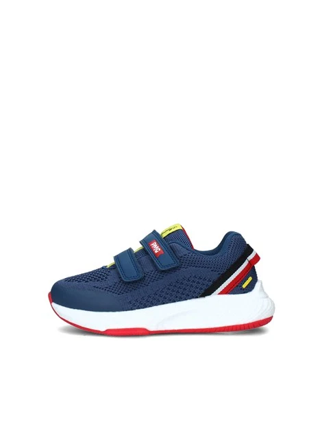 SNEAKERS BASSE B&G RAPID CON STRAPPI BAMBINO BLU ROSSO