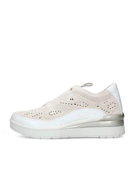 SNEAKERS SLIP ON CREAM 21 DONNA BEIGE