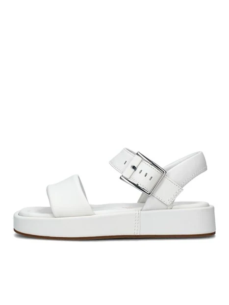 SANDALI CON ZEPPA ALDA STRAP IN PELLE DONNA BIANCO