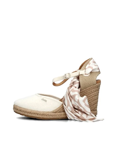 ESPADRILLAS MAYA CVS CON BANDA COLORATA DONNA BIANCO